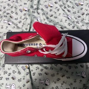 Converse Red Canvas High Top Sneakers